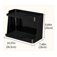 Two-Tier Cup Drying Rack Tabletop Cup Rack with Tray Countertop Organizer Easy to Clean for Kitchen Counters, Office Break Areas