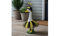 Reusable Bee-Themed Goose Outfit Easy to Install Bee Themed Goose Outfit Black and Yellow Outdoor Decor Weather-Resistant for Garden