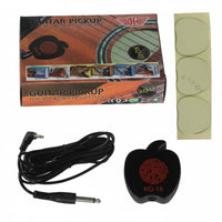 Acoustic Guitar Pickup Vibration Sensing Guitar Pickup Noise Reduction Clip on Transducer Mic for Live Performance