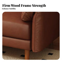 3-Person Straight Settee Modern Minimalist Design 3-Seater Settee Vintage aesthetic Sofa for Apartment Dwellers, Homeowners, Studio, Lounge Area, Bedroom