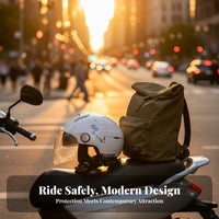 Electric Bike Half Helmet Multi-Season Use Unisex Helmet Comfortable Fit Secure Headwear for Men, City Commuting, Street Riding, Daily Travel