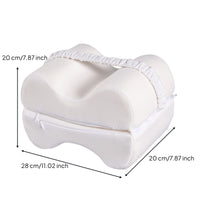 Contoured Foldable Leg Pillow Pressure Relief Memory Foam Leg Pillow Supportive Knee Cushion Alignment for Napping