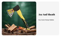 Wood Splitting Axe Heat Treated Cutting Axe Anti-Rust Coating Wood Splitting Hatchet for Homeowners, Survivalists, Yard Work, Hiking, Garden