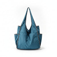 Lightweight Tote Bag with Pockets Foldable Tote Bag with Pocket Large Zippered for Students, Commuters, Shopping