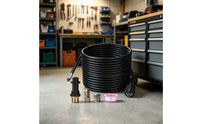 High-Pressure Hose with Fittings Heavy Duty Pressure Washer Hose with Adapters Lightweight for Drain Cleaning