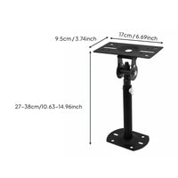Universal Fit Adjustable Ceiling Speaker Mount 360° Rotation Heavy Duty Audio Bracket for KTV Room, Home Theater