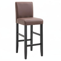 Modern Minimalist Design High Stool with spinerest European design High Chair with spinerest Integrated Footrest Seating Furniture Sturdy Frame for Homeowners, Adults, Home Bar, Cafe, Kitchen, Dining Room