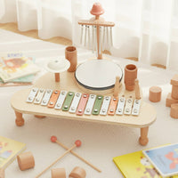 Educational Music Toy Early Learning Wooden Xylophone Set Cognitive Development Wooden Percussion Toy for Nursery