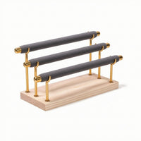 Band Holder Display Stand Velvet Band Holder with Wood Base Tabletop