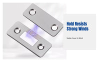 Secure Fastening Tricycle Cover Windproof fastener Strong Grip Windshield Fastener Easy Installation Cover Clamp robustDuty for Delivery Workers
