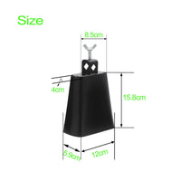 Easy Mounting Metal Cowbell Loud and Clear Sound Mountable Cowbell Long-Lasting Construction for Drummers, Percussionists
