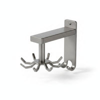 No-Drill Wall-Mounted Kitchen Hook Rack Drilling Drill-Free Installation Rotating Utensil Holder Swivel 8-Hook Wall Rack Metal