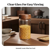 Miniature Storage Bottle Chinese Aesthetic Transparent Collection Jar Transparent Storage Canister Crystal Clear