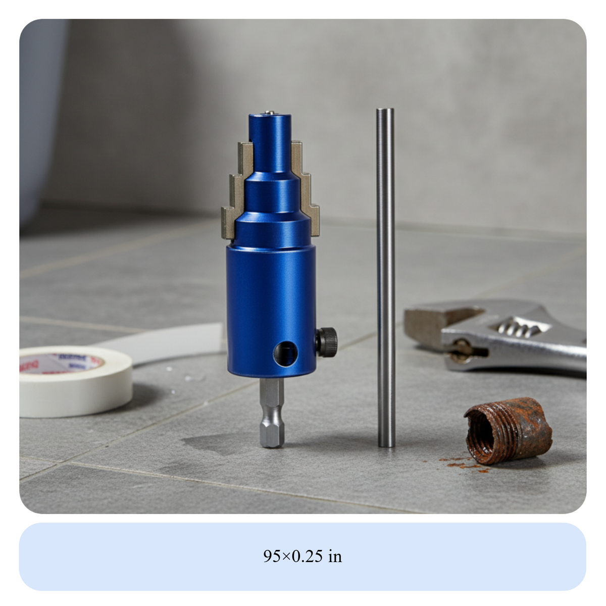 Screw Extractor Removes Damaged Screws and Bolts Broken Pipe Thread Remover Works on Rusted Parts Wide Compatibility for Kitchen