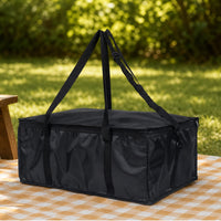 Chilled Carry Bag Zipper Foldable Cooler Bag with Shoulder Strap Leakproof Insulated Tote with Handle for Picnic