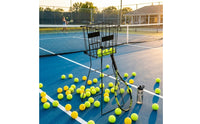 No-Bend Ball Pickup Cart Tall Stand Tennis Ball Picker Wheeled Pickleball Picker Wheels