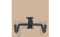Wall-Mounted Bike Rack Matte Black Cycle Display Rack Wall-Mounted Bike Hanger Two-Hook Fixed for Indoor