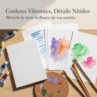 Morandi 300g Watercolor Paper for Artists, Thick Cold Press Sketch & Color Pencil Paper