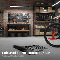 2 Pieces 26-29 Inch Bike Mudguard Widened Design Mountain Bike Mudguard Retractable Cycle Mudguard Long-Lasting Cycling