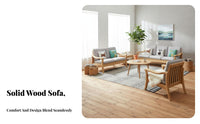 Sofa Table Solid Wood Storage Side Table Modern Design Wooden Bedside Cabinet for Apartment Dwellers, Adults, Small Areas, Bedroom, Hallway