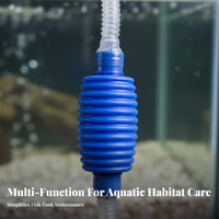 Manual Aquarium Gravel Cleaner Multi-Functional Aquatic Aquarium Siphon Pump