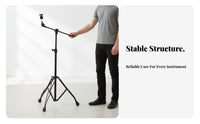 Extending Cymbals Stand Versatile Cymbals Stand with Extending Arm Hardware for Drummers, Drum