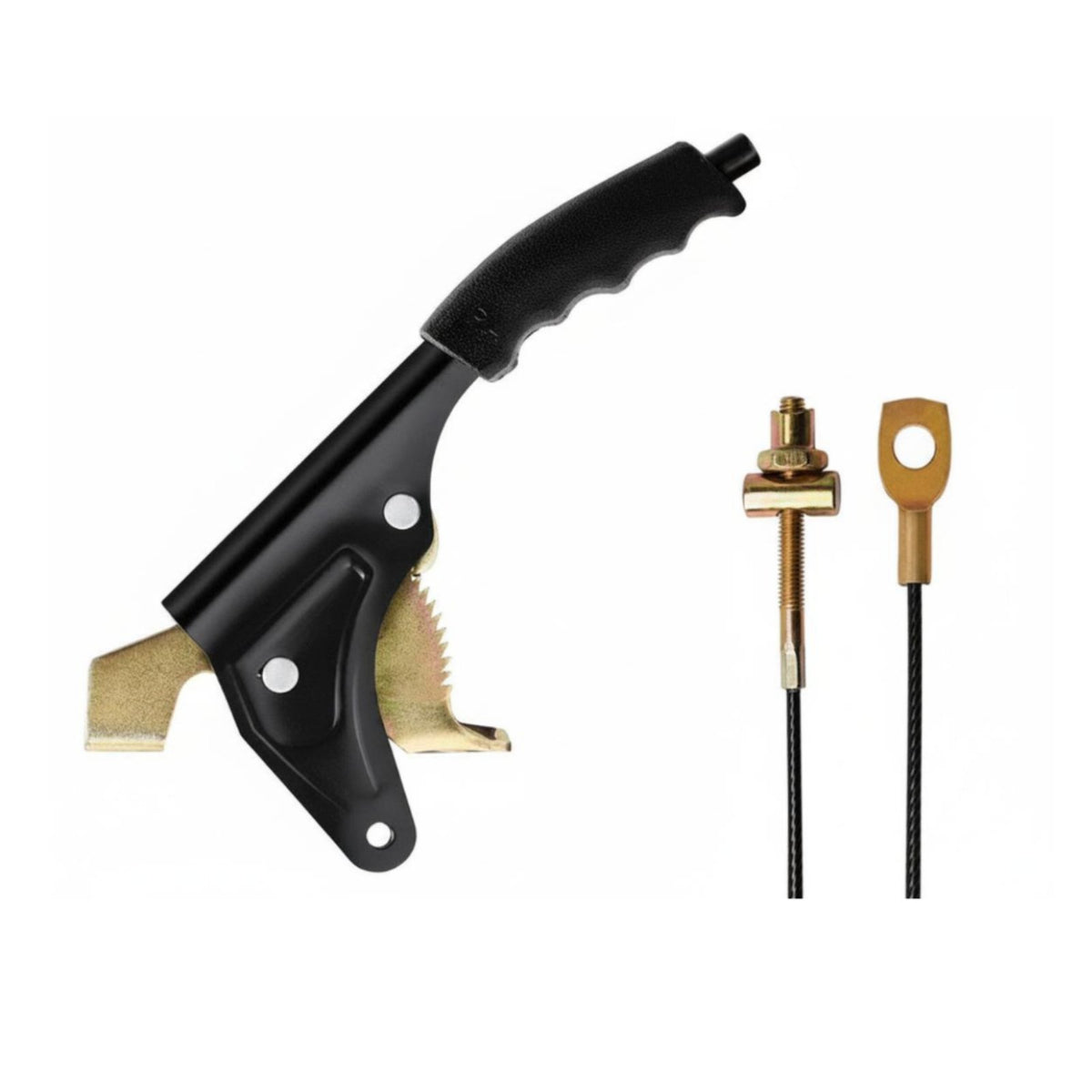 Heavy Duty Electric Tricycle Handbrake Assembly Sturdy Steel Alloy Electric Tricycle Handbrake Direct Replacement Part Vehicle Component Anti-Slip Grip for Agricultural Use