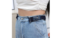 Adjustable Elastic Waist Adjuster Straps Comfortable Pants Adjuster with Snap Tab Flexible Elastic Waistband Reusable for Everyday Wear