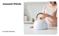Whistling Tea Kettle Clear Whistle Folding Handle Kettle Folding Handle Water Boiler Effortless Pouring Spout Kitchenware