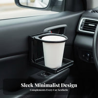 Foldable Car Cup Holder Folding Design Additional Car Drink Holder Space Saving Foldable Beverage Rack for Truckers, RV Owners, Truck, Boat