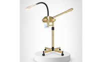 Facial Steamer with Magnifying Lamp Professional Standing Facial Steamer Beauty Equipment 2 in 1 Adjustable Height