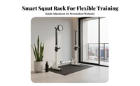 Heavy Duty Construction Squat and Bench Press Rack Non-Slip Rubber Feet Adjustable Squat Rack Long-Lasting PU Leather Adjustable Weightlifting Bench for Weightlifters, Bodybuilders