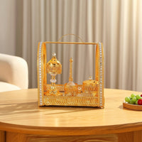 Openwork Incense Burner Set Decorative Incense Holder Set with Tray Versatile Multifunction for Living Room