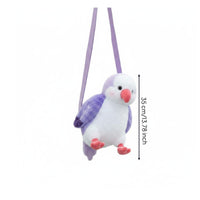 Bird Purse Lightweight Fuzzy Animal Crossbody Purse Compact Fuzzy Bag for Girls