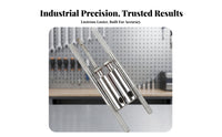 Knurled Grip Bottom Bracket Tap Holder Clamping Sections B and B Thread Repair Tool Hand Tightening Bottom Bracket Tapping Tool Polished Silver