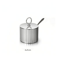 Seasoning Jar with Spoon Elegant Seasoning Cellar with Spoon Seasoning Pot with Lid Rust-Resistant Seasoning Cellar with Lid