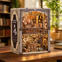 3D Wooden DIY Book Nook Kit - Traveler Bookstore Miniature Model