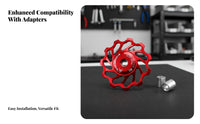 Ceramic Bearing Pulley Wheel Fluid Functioning Rear Derailleur Guide Wheel Rear Derailleur Pulley Low Drag Wear-Resistant