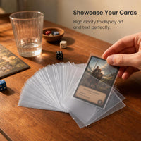 20 Mil Thick Clear Card Sleeves for Board Games - 50 Pack