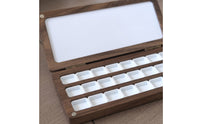 Portable Wooden Palette Box Compact Watercolor Palette Box Long-Lasting Art Supply Sturdy for Artists, Plein Air