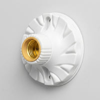 E27 Bulb Base for Ceiling Lighting and Garage Lighting, Heat Resistant Ceramic Lamp Fitting, Orange E27 Lamp Holder, Rated 100V-240V E27 Lamp