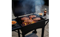 Heavy-Duty Charcoal Barbecue Grill with Side Shelves Food-Grade Charcoal Grill with Side Shelf Ergonomic Space-Saving for Patio