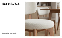Nordic Design Upholstered Side Seat Modern Design Dining Chair Soft Padding Home Furniture Mid-1900s-Century Inspired for Homeowners, Families, Office Managers, Restaurant, Kitchen, Living Room