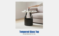 Movable Side Table, Creative Bedside Cabinet, Metal Frame, Modern Minimalist, Living Room, Handheld Design