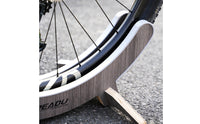 Scratch-Resistant Wooden Bike Stand Curved Wooden Bike Rack Indoor Bike Storage Rack Long-Lasting for Garage