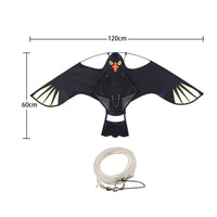 Lifelike Design Flying Hawk Kite Easy to Fly Bird Repellent Kite Highly Effective Scarecrow for Gardeners