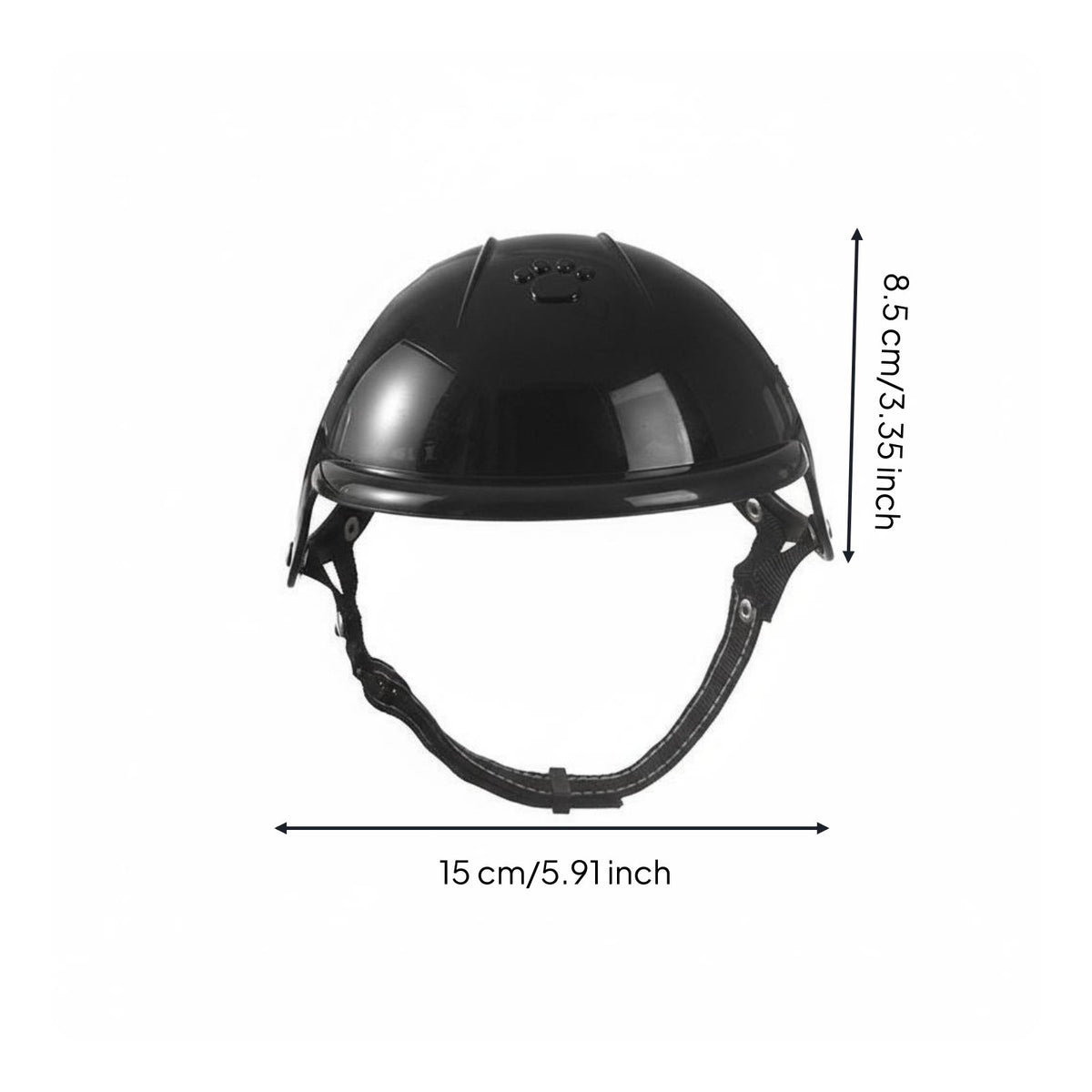 Dog Cat Helmet with Ear Hole Cute Comfortable Breathable Dogs Hat for Riding Adjustable Strap for Yorkshire Terrier Pug