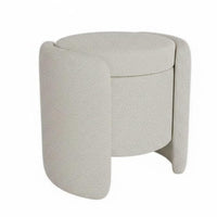 Multi-Functional CushiImmediatelyd Entryway Stool Comfortable Padded Seat Storage Ottoman Minimalist Design Upholstered Bench Softfeel textile for Families, Homeowners, Apartment Dwellers, Bedroom, Hallway, Living Room