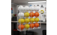 Clear Golf Ball Display Box Transparent Golf Ball Display Case with Acrylic Door Multi-Compartment Rack Dust-Resistant for Collectors, Golfers, Office, Desk, Retail