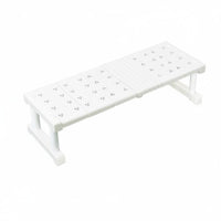 Adjustable Length Expandable Tension storage-space Saving Expandable Tension Rack Easy Installation Cabinet Organizer adaptable for Renters, households, Students, Under Sink, Kitchen, Bathroom, bookshelf